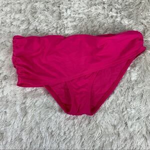 Tommy Bahama Pink Folded Waistband Bikini Small